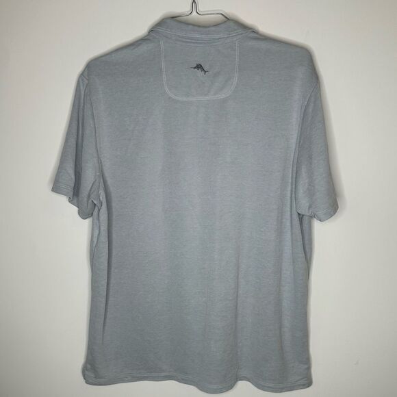 Tommy Bahama Silver/Gray SS Luxury Polo in Size XL - Picture 4 of 6